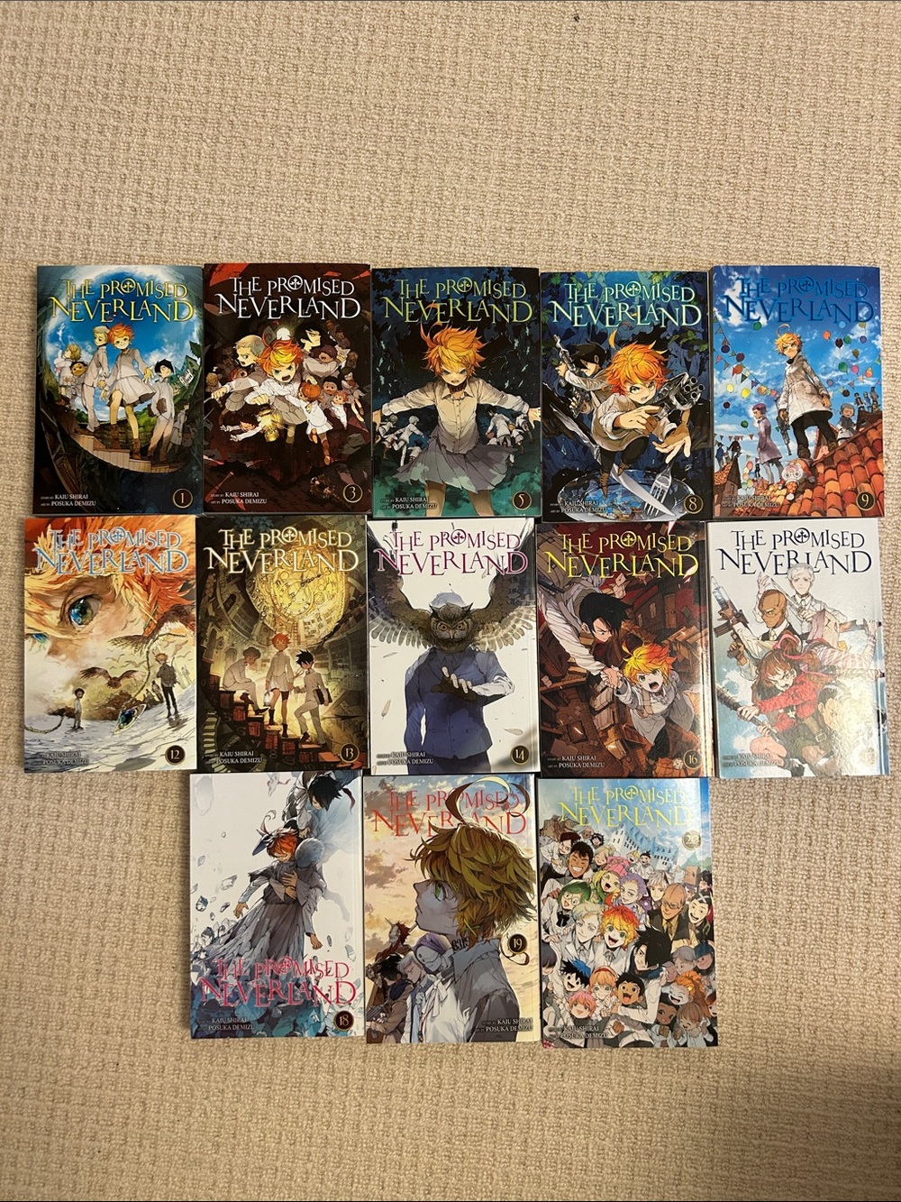 The Promised Neverland Series books Manga